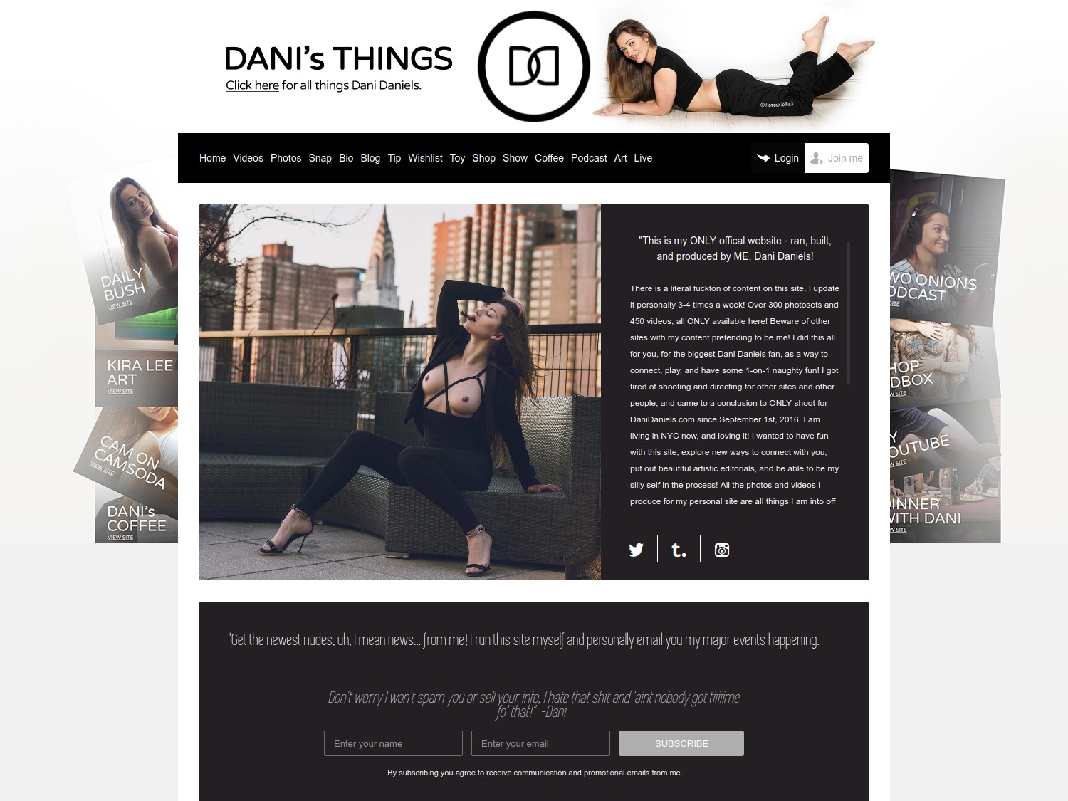 Dani Daniels site information | x3guide